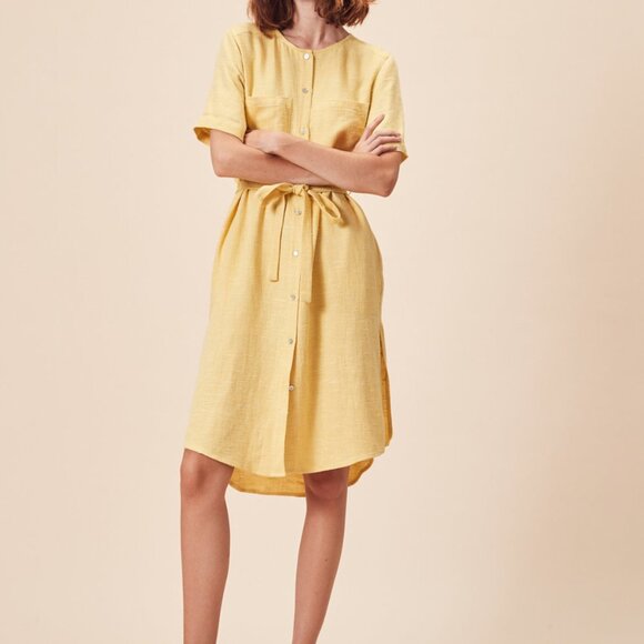 Stil LA Amaya linen dress size in yellow - Picture 2 of 9
